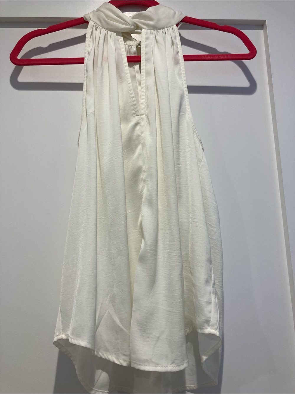 Banana Republic Cream Halter Tie-Neck Camisole